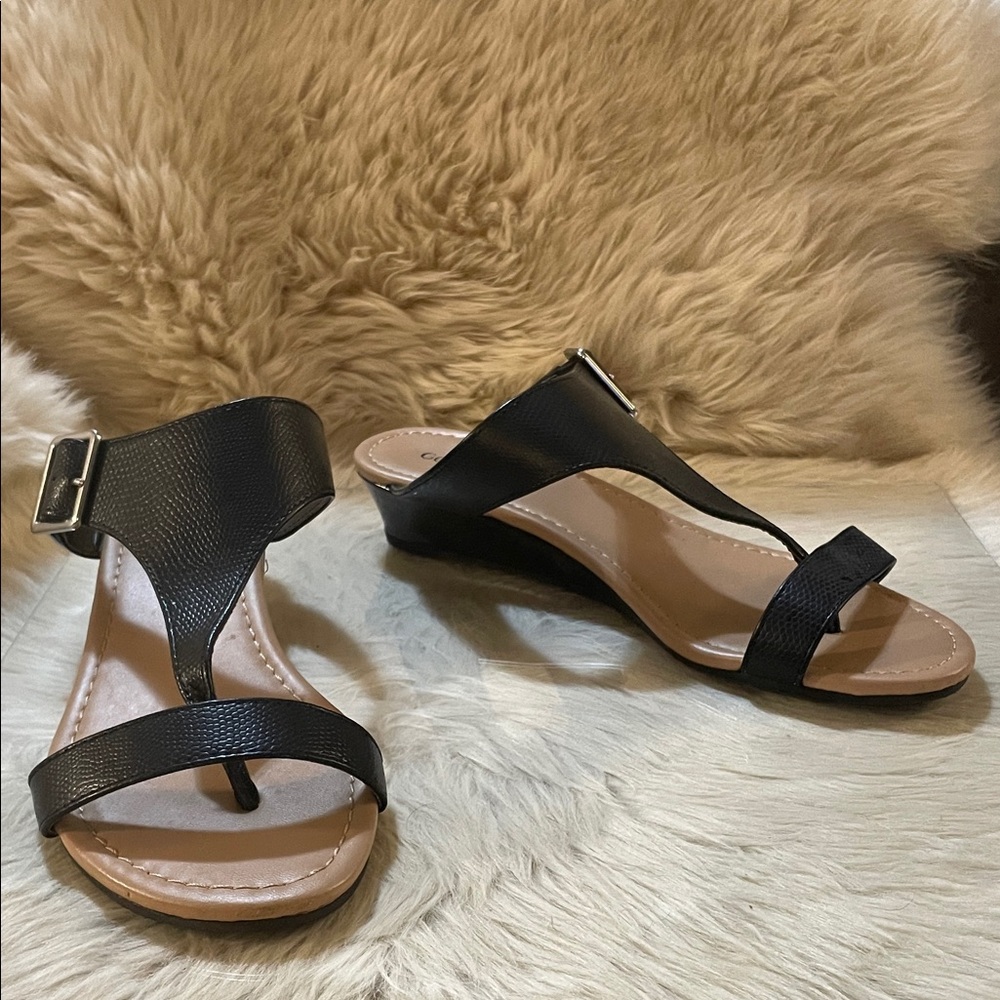 George Black Roman Sandals
